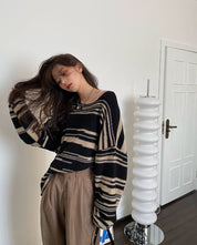 ニュアンスボーダーニットトップス - select store mirror meニュアンスボーダーニットトップス186783081mirror meselect store mirror me186783081S