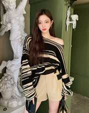 ニュアンスボーダーニットトップス - select store mirror meニュアンスボーダーニットトップス186783081mirror meselect store mirror me186783081S