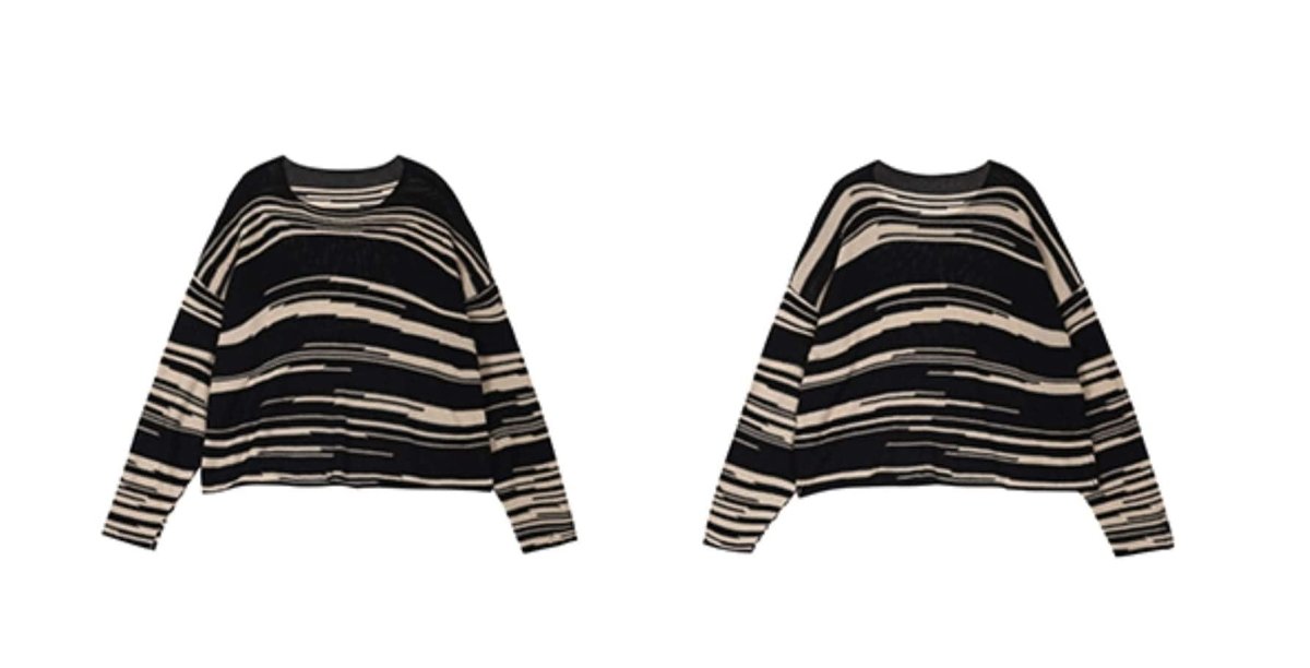 ニュアンスボーダーニットトップス - select store mirror meニュアンスボーダーニットトップス186783081mirror meselect store mirror me186783081S