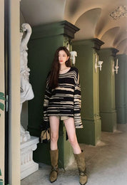 ニュアンスボーダーニットトップス - select store mirror meニュアンスボーダーニットトップス186783081mirror meselect store mirror me186783081S