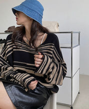 ニュアンスボーダーニットトップス - select store mirror meニュアンスボーダーニットトップス186783081mirror meselect store mirror me186783081S