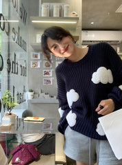 【動画あり】クラウドデザインニットセーター - select store mirror me【動画あり】クラウドデザインニットセーター186803209mirror meselect store mirror me186803209S