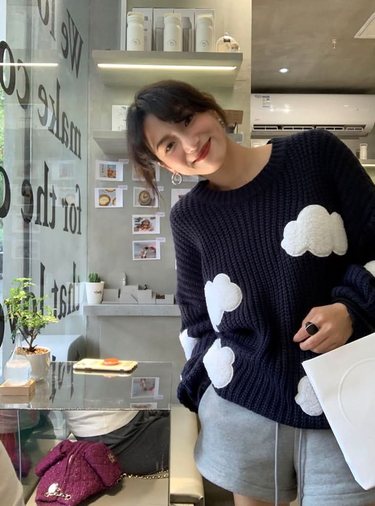 【動画あり】クラウドデザインニットセーター - select store mirror me【動画あり】クラウドデザインニットセーター186803209mirror meselect store mirror me186803209S