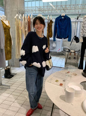 【動画あり】クラウドデザインニットセーター - select store mirror me【動画あり】クラウドデザインニットセーター186803209mirror meselect store mirror me186803209S