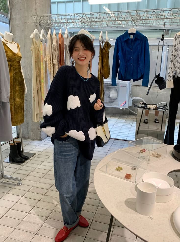 【動画あり】クラウドデザインニットセーター - select store mirror me【動画あり】クラウドデザインニットセーター186803209mirror meselect store mirror me186803209S