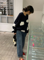 【動画あり】クラウドデザインニットセーター - select store mirror me【動画あり】クラウドデザインニットセーター186803209mirror meselect store mirror me186803209S