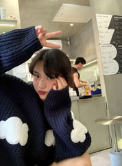 【動画あり】クラウドデザインニットセーター - select store mirror me【動画あり】クラウドデザインニットセーター186803209mirror meselect store mirror me186803209S