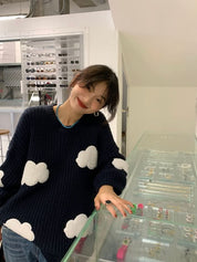 【動画あり】クラウドデザインニットセーター - select store mirror me【動画あり】クラウドデザインニットセーター186803209mirror meselect store mirror me186803209S