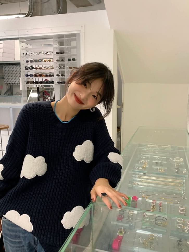 【動画あり】クラウドデザインニットセーター - select store mirror me【動画あり】クラウドデザインニットセーター186803209mirror meselect store mirror me186803209S