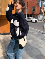 【動画あり】クラウドデザインニットセーター - select store mirror me【動画あり】クラウドデザインニットセーター186803209mirror meselect store mirror me186803209S