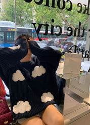 【動画あり】クラウドデザインニットセーター - select store mirror me【動画あり】クラウドデザインニットセーター186803209mirror meselect store mirror me186803209S