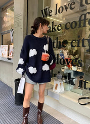 【動画あり】クラウドデザインニットセーター - select store mirror me【動画あり】クラウドデザインニットセーター186803209mirror meselect store mirror me186803209S