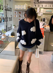 【動画あり】クラウドデザインニットセーター - select store mirror me【動画あり】クラウドデザインニットセーター186803209mirror meselect store mirror me186803209S