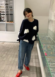 【動画あり】クラウドデザインニットセーター - select store mirror me【動画あり】クラウドデザインニットセーター186803209mirror meselect store mirror me186803209S