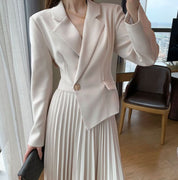 ジャケットセットアップ風プリーツワンピース - select store mirror meジャケットセットアップ風プリーツワンピース188068865mirror meselect store mirror me188068865S