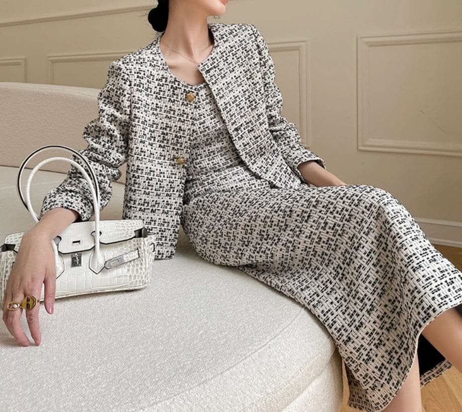 【動画あり】シックグレーツイードワンピースセットアップ - select store mirror me【動画あり】シックグレーツイードワンピースセットアップ188695078mirror meselect store mirror me188695078XS