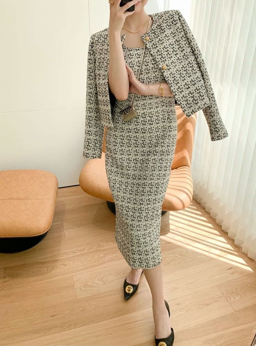 【動画あり】シックグレーツイードワンピースセットアップ - select store mirror me【動画あり】シックグレーツイードワンピースセットアップ188695078mirror meselect store mirror me188695078XS