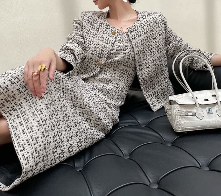 【動画あり】シックグレーツイードワンピースセットアップ - select store mirror me【動画あり】シックグレーツイードワンピースセットアップ188695078mirror meselect store mirror me188695078XS