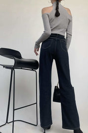 【伸縮性バツグン】【動画あり】ストレート美ラインデニムパンツ - select store mirror me【伸縮性バツグン】【動画あり】ストレート美ラインデニムパンツ188697347mirror meselect store mirror me188697347XS