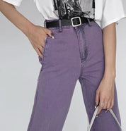 くすみパープルストレートデニムパンツ - select store mirror meくすみパープルストレートデニムパンツ188703111mirror meselect store mirror me188703111S