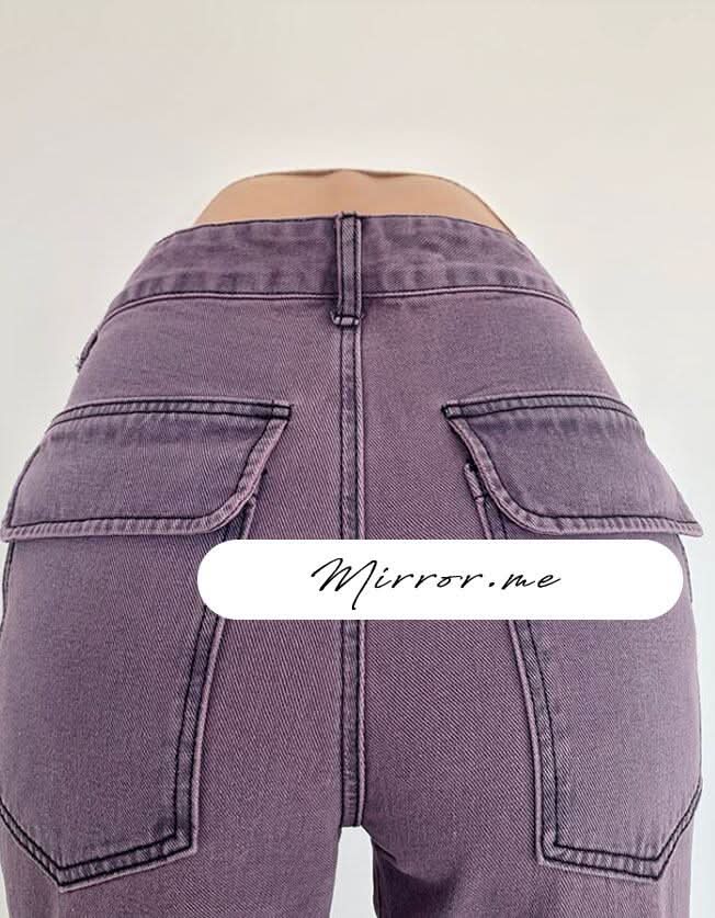 くすみパープルストレートデニムパンツ - select store mirror meくすみパープルストレートデニムパンツ188703111mirror meselect store mirror me188703111S