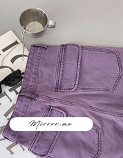 くすみパープルストレートデニムパンツ - select store mirror meくすみパープルストレートデニムパンツ188703111mirror meselect store mirror me188703111S