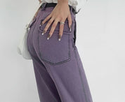 くすみパープルストレートデニムパンツ - select store mirror meくすみパープルストレートデニムパンツ188703111mirror meselect store mirror me188703111S