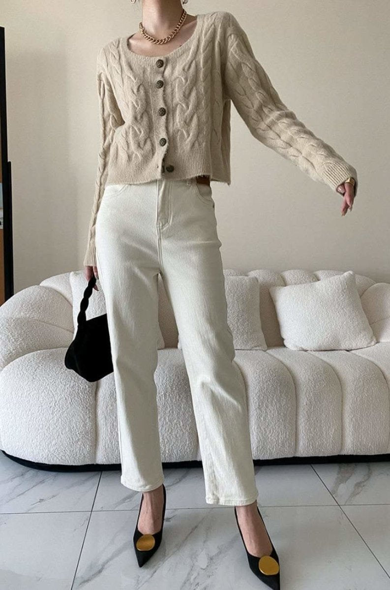 【動画あり】美脚ストレートホワイトデニムパンツ - select store mirror me【動画あり】美脚ストレートホワイトデニムパンツ190813375mirror meselect store mirror me190813375S