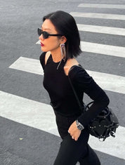 <インスタグラマー様ご愛用>変形デザインネックオープントップス - select store mirror me<インスタグラマー様ご愛用>変形デザインネックオープントップス194864611mirror meselect store mirror me194864611S