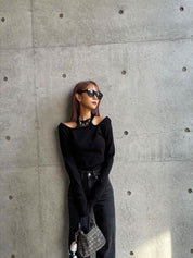 <インスタグラマー様ご愛用>変形デザインネックオープントップス - select store mirror me<インスタグラマー様ご愛用>変形デザインネックオープントップス194864611mirror meselect store mirror me194864611S