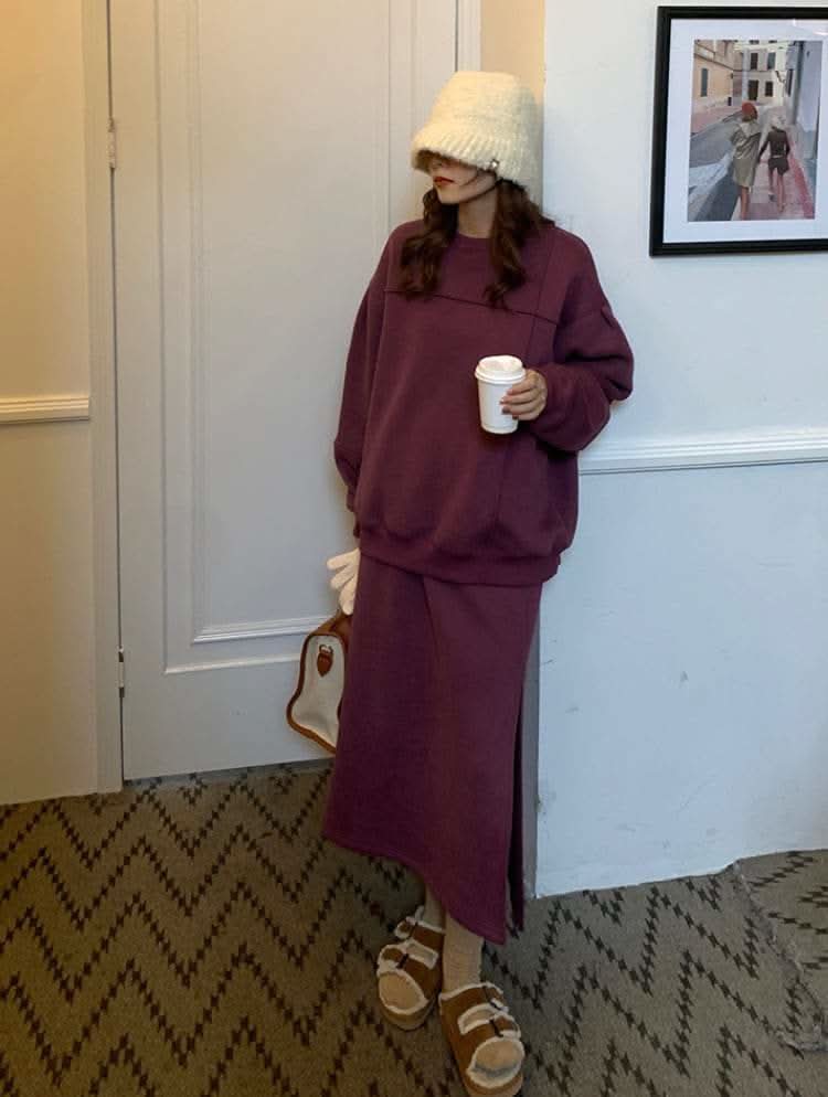 【動画あり】パープルスウェットスリットスカートセットアップ - select store mirror me【動画あり】パープルスウェットスリットスカートセットアップ195721319mirror meselect store mirror me195721319S