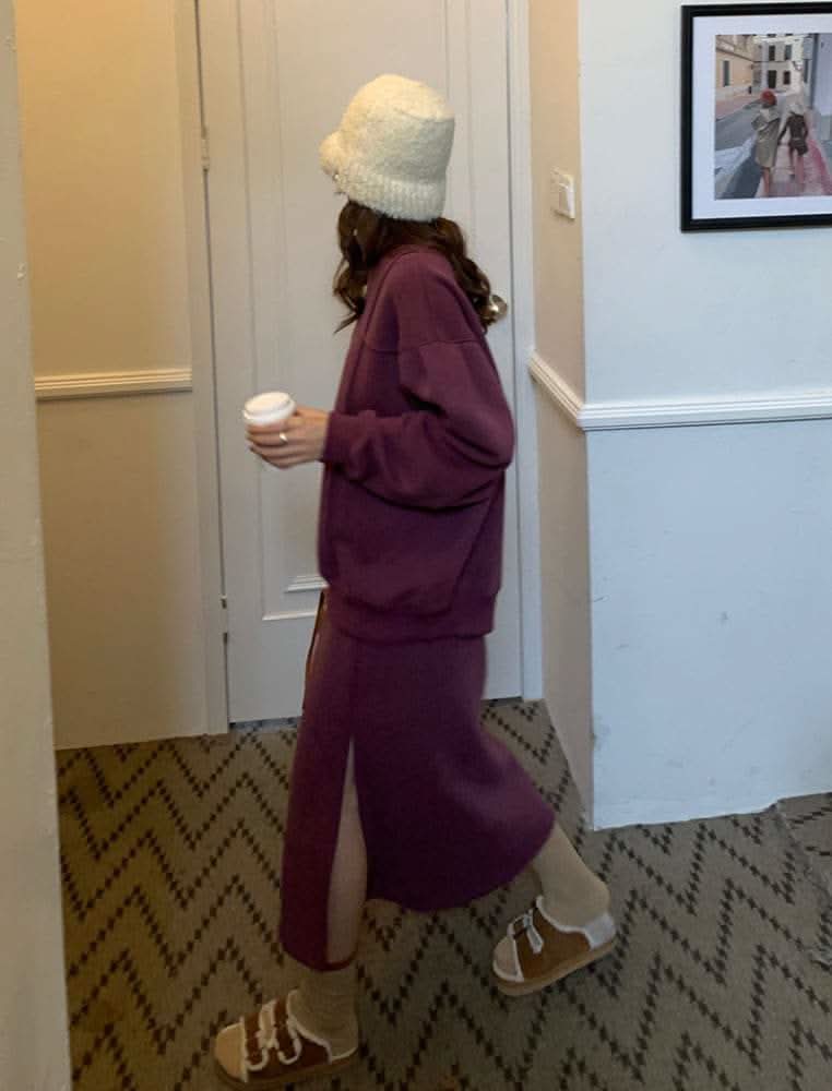 【動画あり】パープルスウェットスリットスカートセットアップ - select store mirror me【動画あり】パープルスウェットスリットスカートセットアップ195721319mirror meselect store mirror me195721319S