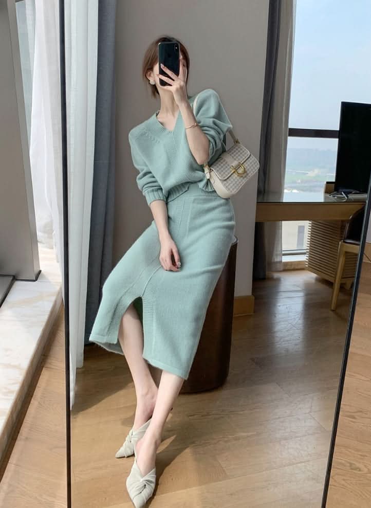 マリンスカイブルースカートセットアップ - select store mirror meマリンスカイブルースカートセットアップ195726502mirror meselect store mirror me195726502S