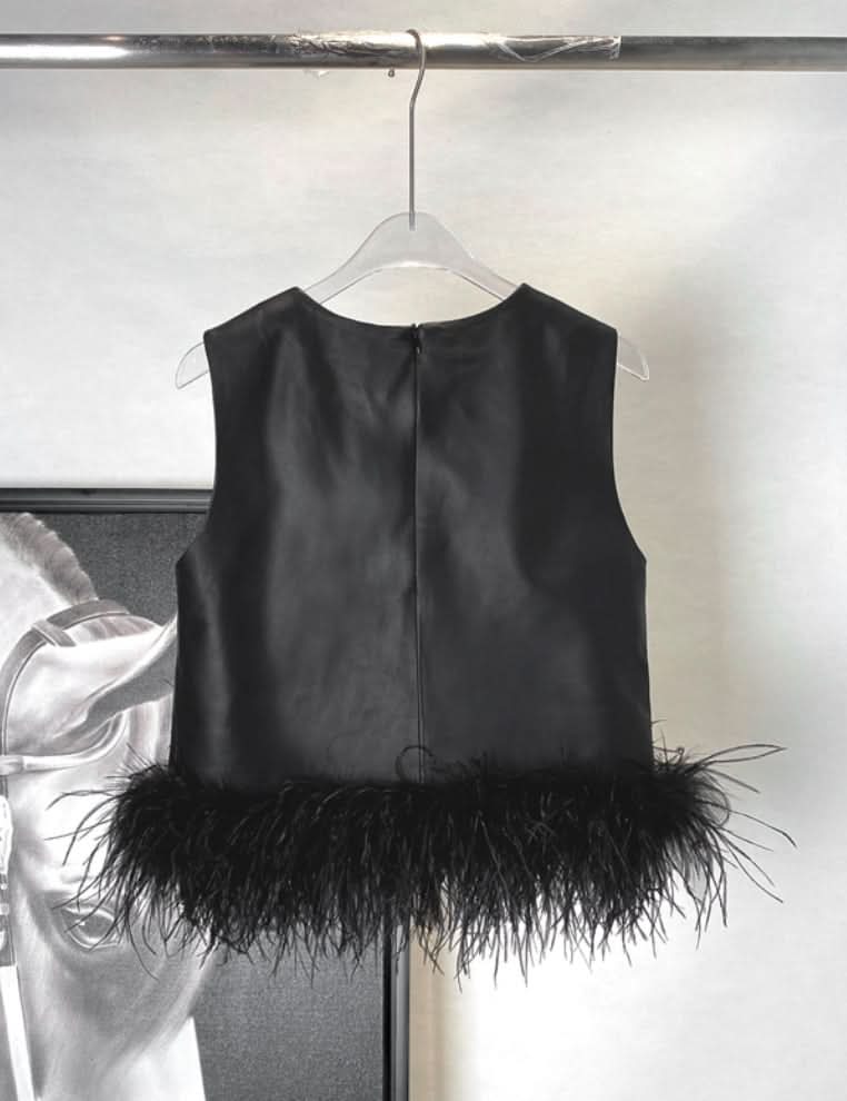 【レア】本革&リアルフェザーモードスカートセットアップ - select store mirror me【レア】本革&リアルフェザーモードスカートセットアップ195729000mirror meselect store mirror me195729000S