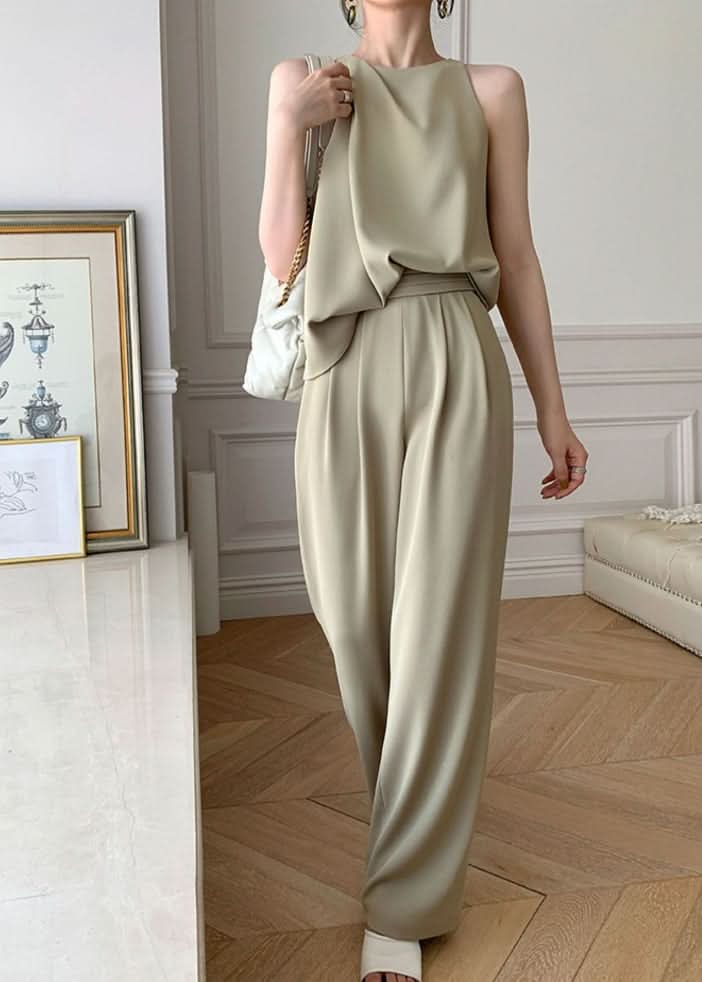 ノースリーブタックパンツセットアップ - select store mirror meノースリーブタックパンツセットアップ198875746mirror meselect store mirror me198875746S