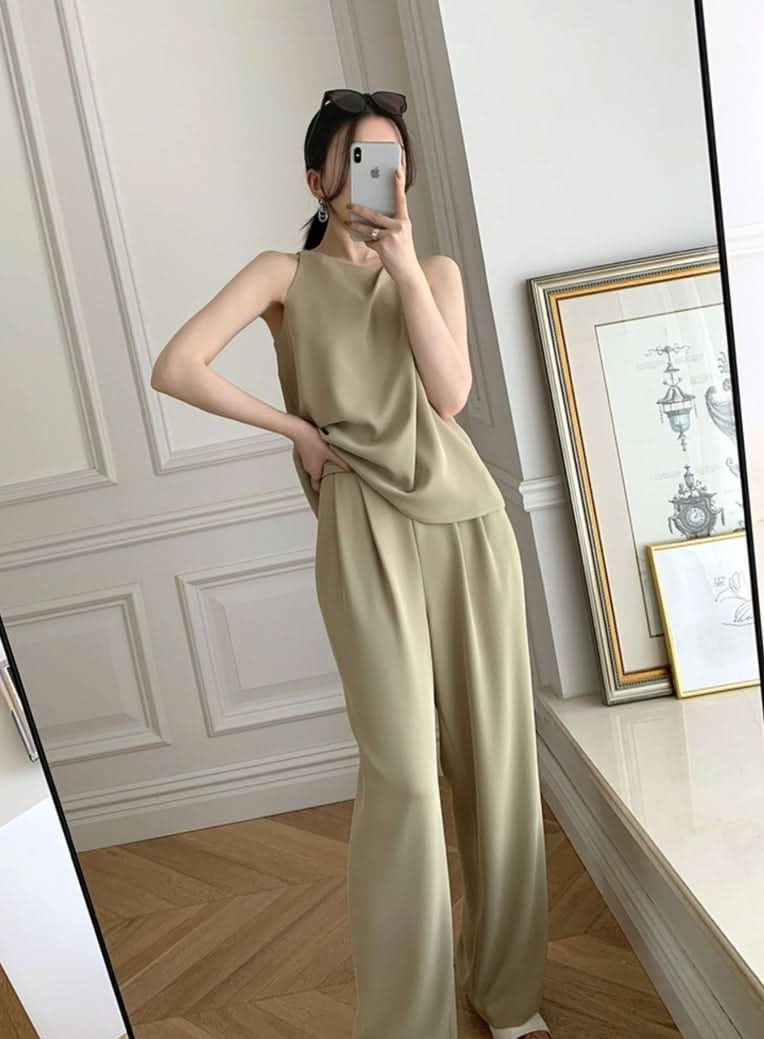 ノースリーブタックパンツセットアップ - select store mirror meノースリーブタックパンツセットアップ198875746mirror meselect store mirror me198875746S