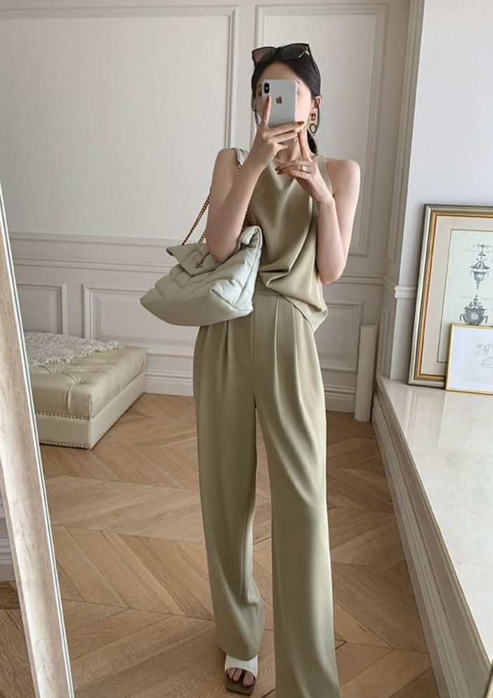 ノースリーブタックパンツセットアップ - select store mirror meノースリーブタックパンツセットアップ198875746mirror meselect store mirror me198875746S