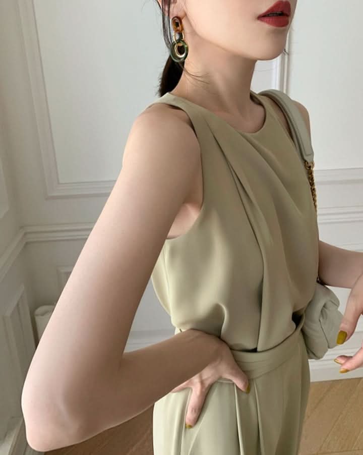 ノースリーブタックパンツセットアップ - select store mirror meノースリーブタックパンツセットアップ198875746mirror meselect store mirror me198875746S