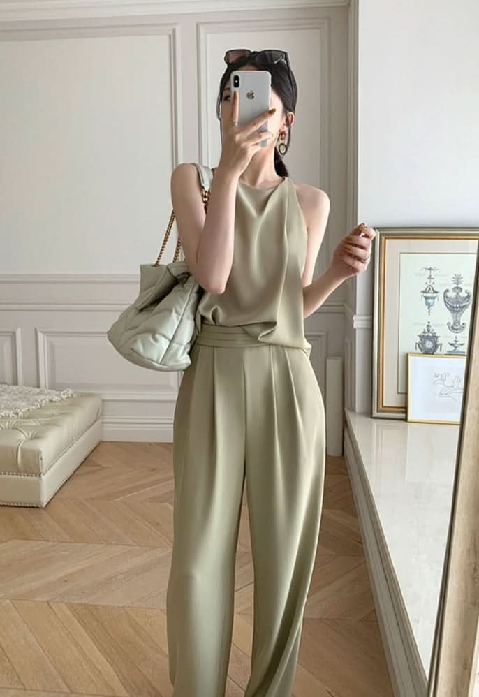 ノースリーブタックパンツセットアップ - select store mirror meノースリーブタックパンツセットアップ198875746mirror meselect store mirror me198875746S