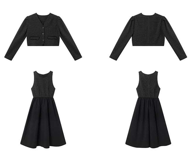 【動画あり】ブラックツイードワンピース&ジャケットセットアップ - select store mirror me【動画あり】ブラックツイードワンピース&ジャケットセットアップ199275186mirror meselect store mirror me199275186S