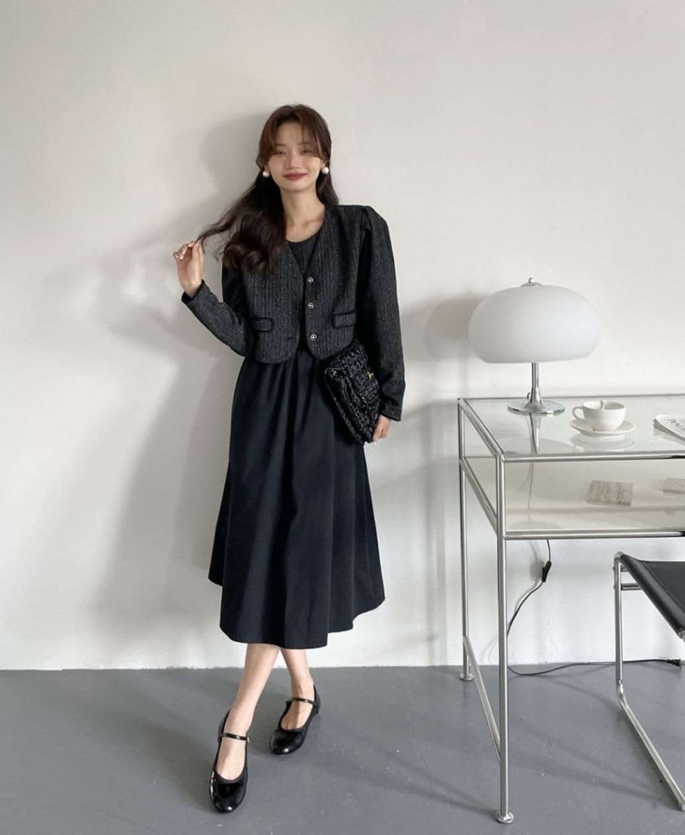 【動画あり】ブラックツイードワンピース&ジャケットセットアップ - select store mirror me【動画あり】ブラックツイードワンピース&ジャケットセットアップ199275186mirror meselect store mirror me199275186S