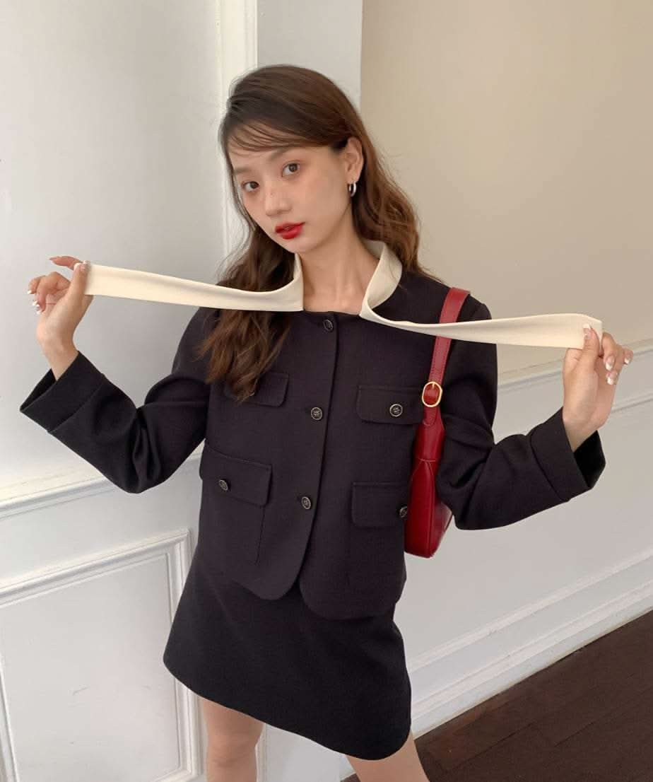 【動画あり】バイカラーストレートミニスカートセットアップ - select store mirror me【動画あり】バイカラーストレートミニスカートセットアップ199279654mirror meselect store mirror me199279654XS