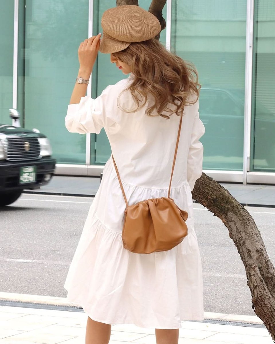 【動画あり】ティアードデザイン長袖シャツワンピース 2色展開 - select store mirror me【動画あり】ティアードデザイン長袖シャツワンピース 2色展開101002539mirror meselect store mirror me101002539ホワイト