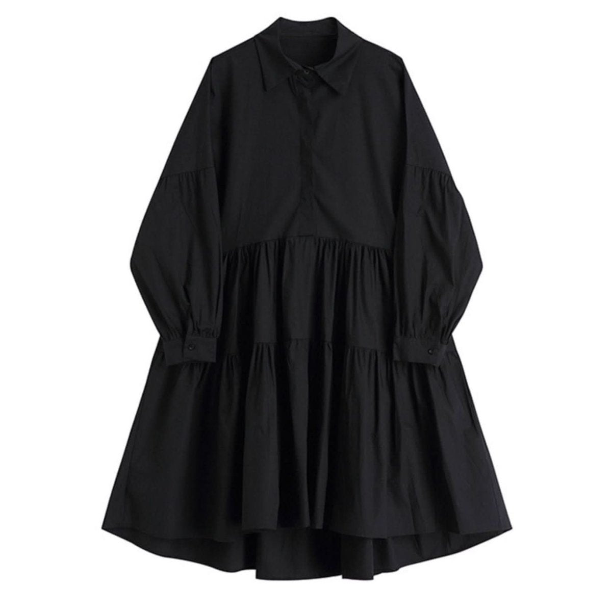 【動画あり】ティアードデザイン長袖シャツワンピース 2色展開 - select store mirror me【動画あり】ティアードデザイン長袖シャツワンピース 2色展開101002539mirror meselect store mirror me101002539ホワイト