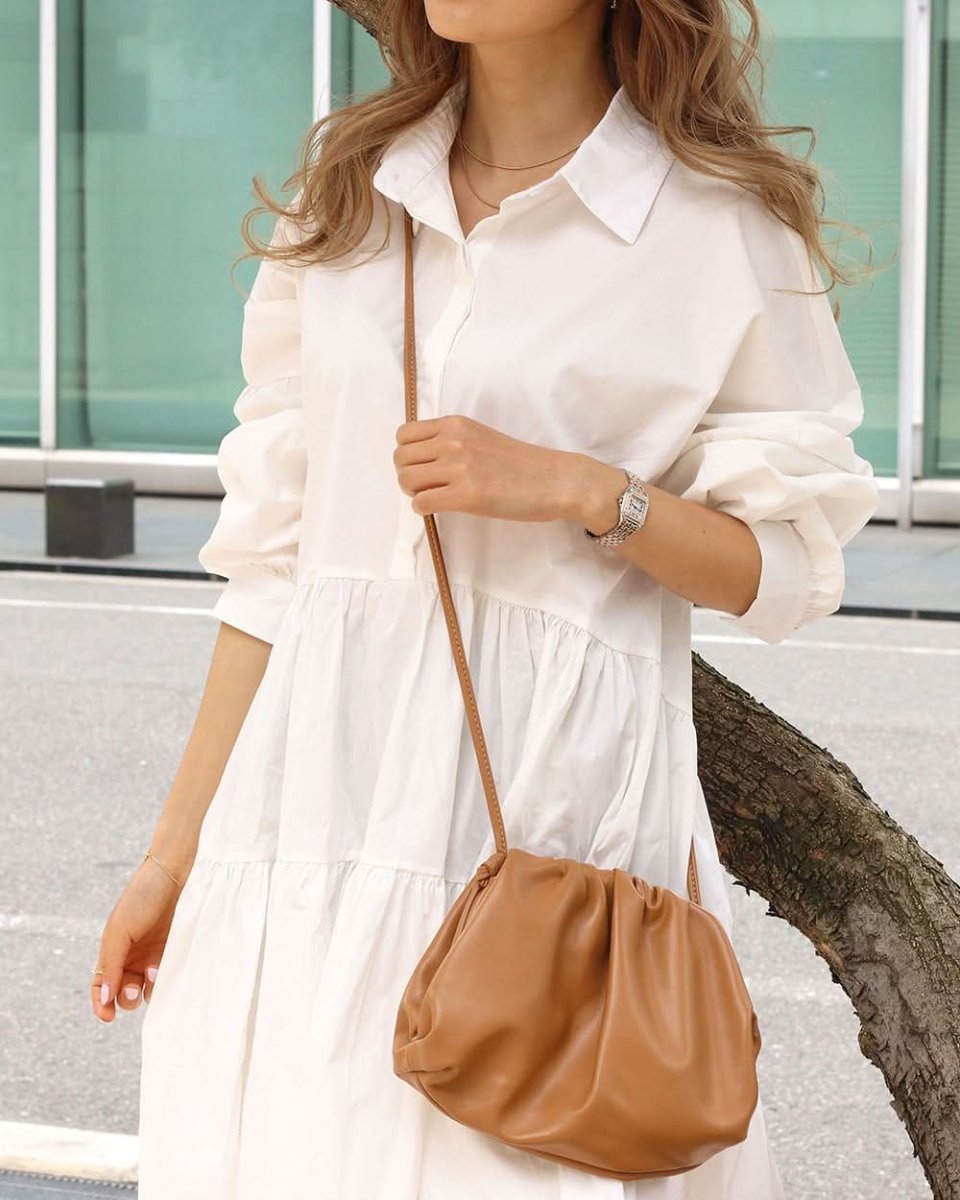 【動画あり】ティアードデザイン長袖シャツワンピース 2色展開 - select store mirror me【動画あり】ティアードデザイン長袖シャツワンピース 2色展開101002539mirror meselect store mirror me101002539ホワイト