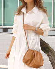 【動画あり】ティアードデザイン長袖シャツワンピース 2色展開 - select store mirror me【動画あり】ティアードデザイン長袖シャツワンピース 2色展開101002539mirror meselect store mirror me101002539ホワイト