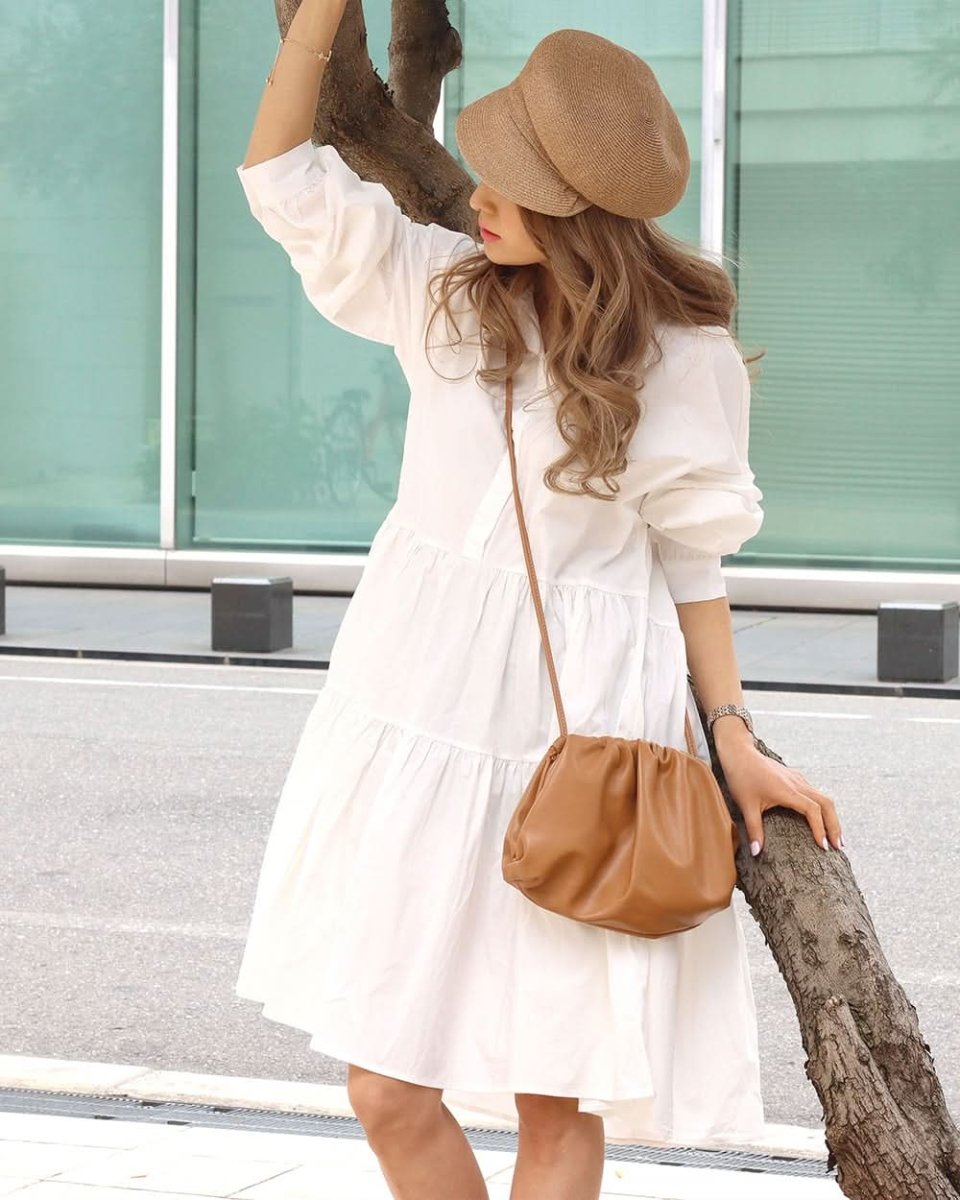 【動画あり】ティアードデザイン長袖シャツワンピース 2色展開 - select store mirror me【動画あり】ティアードデザイン長袖シャツワンピース 2色展開101002539mirror meselect store mirror me101002539ホワイト