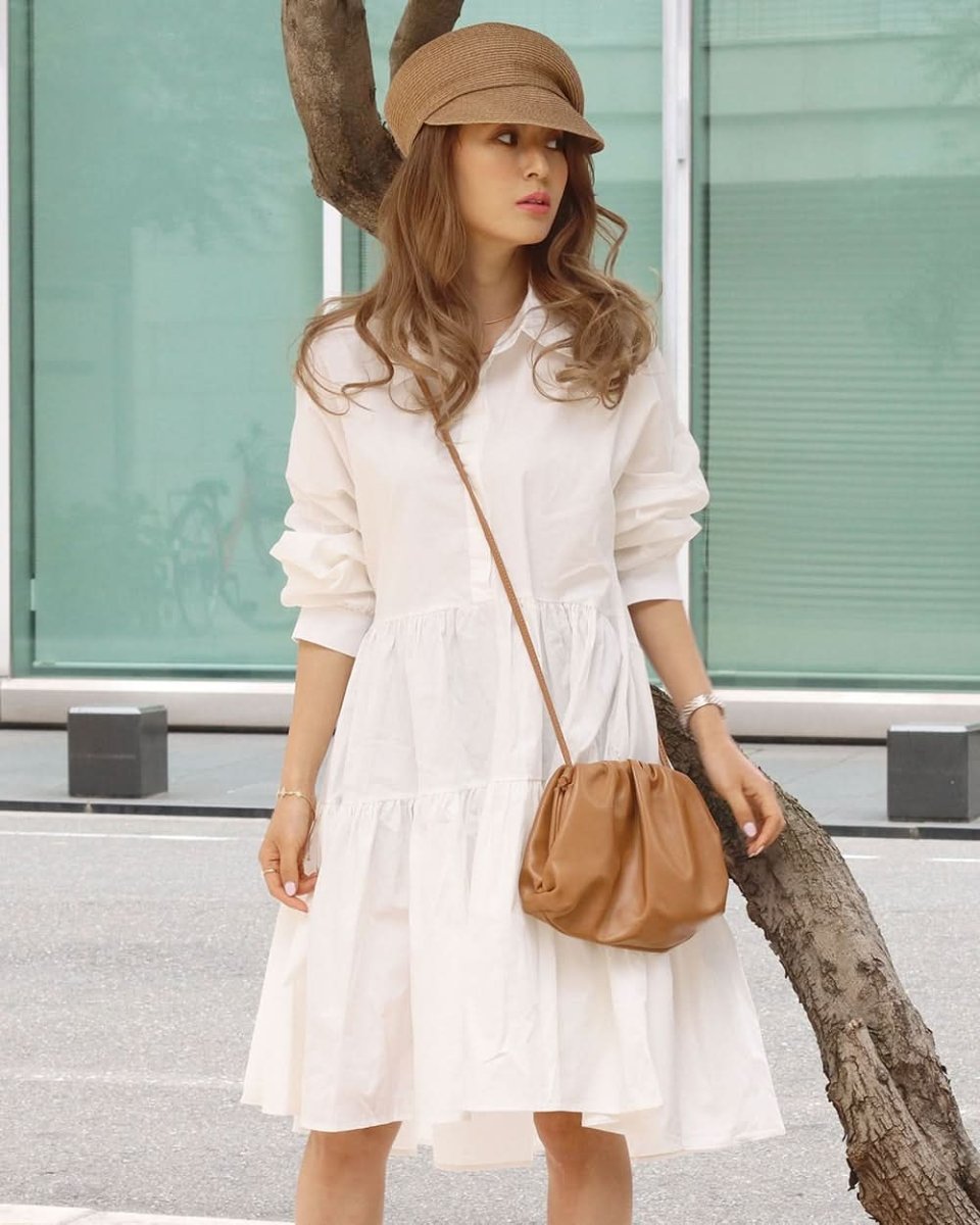 【動画あり】ティアードデザイン長袖シャツワンピース 2色展開 - select store mirror me【動画あり】ティアードデザイン長袖シャツワンピース 2色展開101002539mirror meselect store mirror me101002539ホワイト