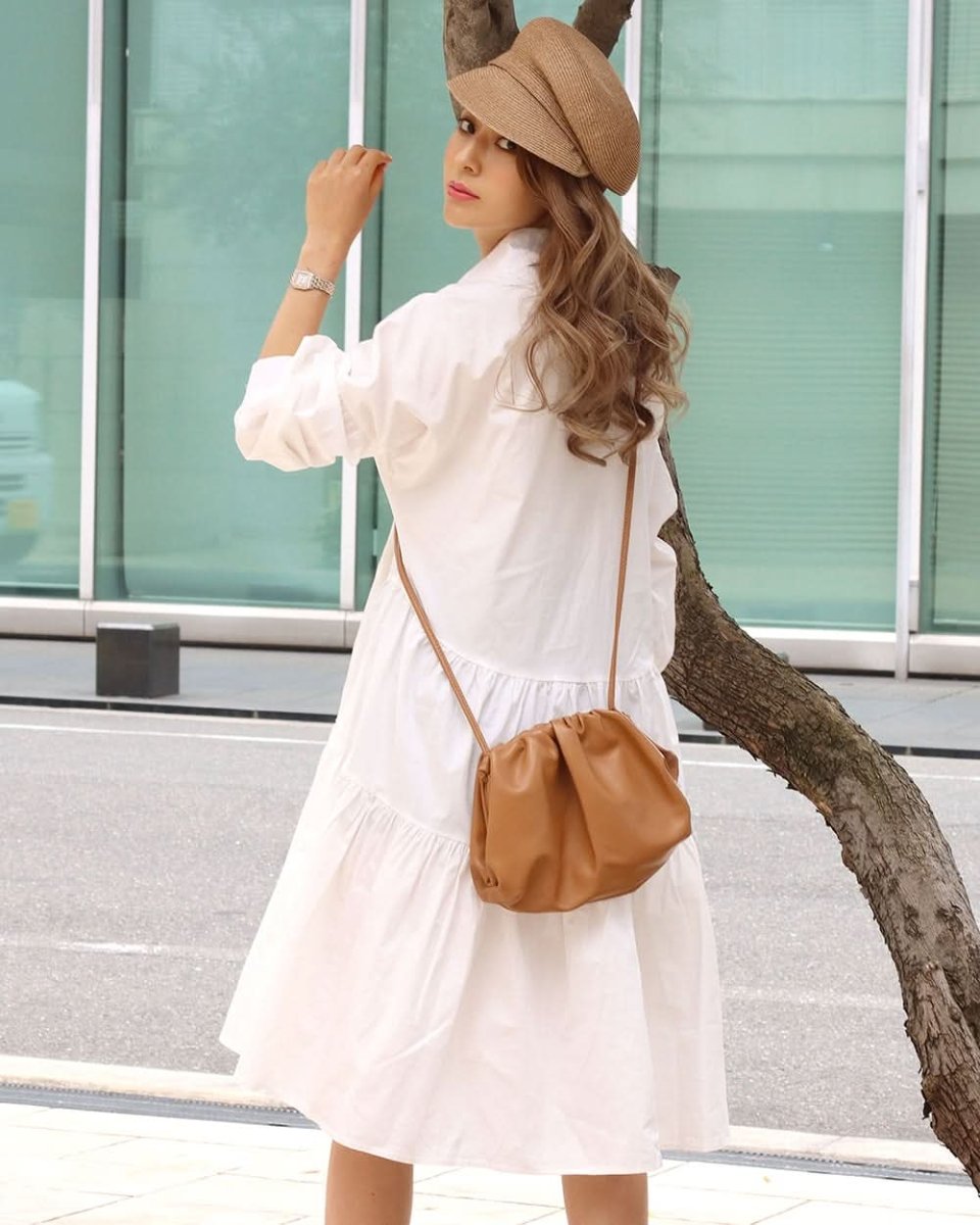 【動画あり】ティアードデザイン長袖シャツワンピース 2色展開 - select store mirror me【動画あり】ティアードデザイン長袖シャツワンピース 2色展開101002539mirror meselect store mirror me101002539ホワイト