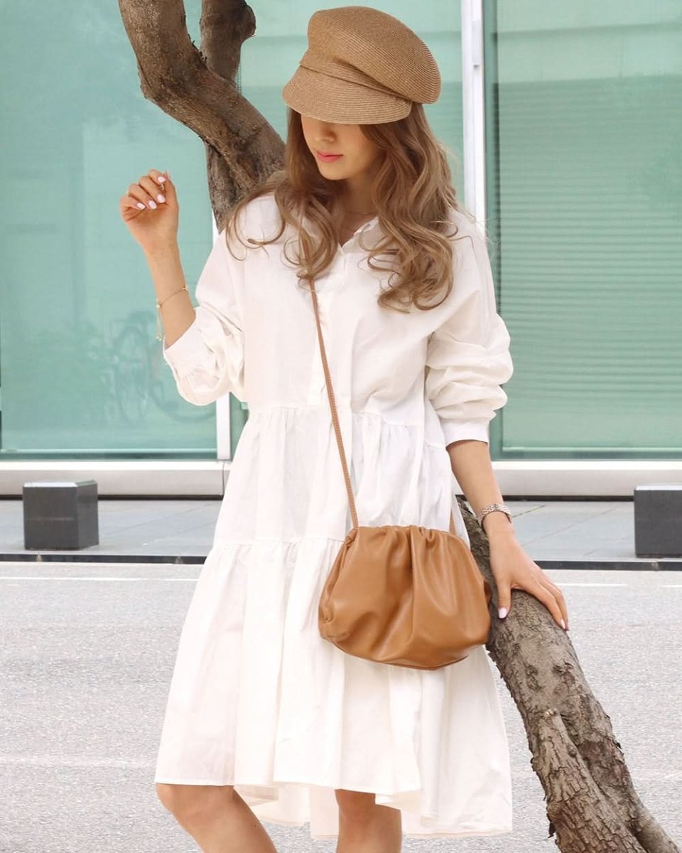 【動画あり】ティアードデザイン長袖シャツワンピース 2色展開 - select store mirror me【動画あり】ティアードデザイン長袖シャツワンピース 2色展開101002539mirror meselect store mirror me101002539ホワイト